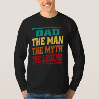 Dad The Man The Myth The Legend Father's Day Retro Tシャツ