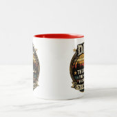 Dad The Man The Myth The Legend Funny Father Gift  ツートーンマグカップ (中央)