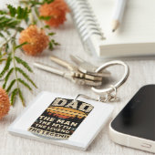 Dad The Man The Myth The Legend Funny Father Phone キーホルダー (正面右)