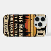 Dad The Man The Myth The Legend Funny Father Phone iPhoneケース (裏面横)