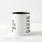 Dad the man the myth the piano legend マグカップ (中央)