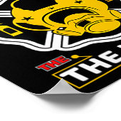 Dad The Myth Legend Fireman Gift Proud Firefighter ポスター (角)