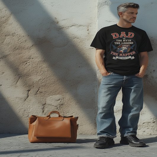 Dad: The Myth,The Legend, The Napper Funny Father Tシャツ