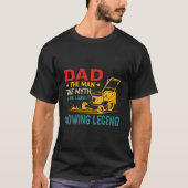 Dad The The Myth The Lawn Mowing Legend Tシャツ (正面)