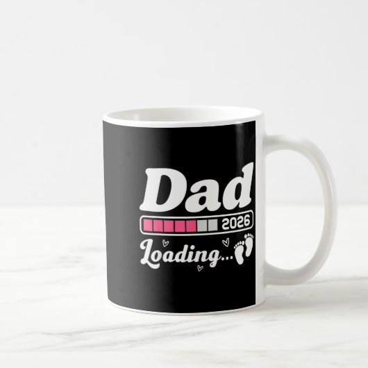 Dad To Be 2026 Loading Nk Pregnancy Reveal New Dad コーヒーマグカップ (右)