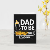 Dad To Be 2026 Loading Promoted To Daddy 1st Time  カード (黄色い花)