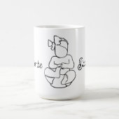 Dad-to-be Faux Lace コーヒーマグカップ (中央)