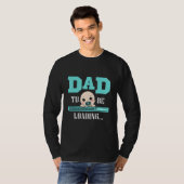 Dad To Be Loading Papa Childbirth Pregnant Tシャツ (正面フル)