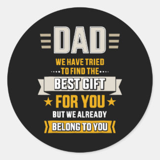 Dad tried find best belong to father's day from ラウンドシール