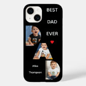 DAD Typography 3 写真 ブラック ミニマリスト iPhone Case-Mate iPhoneケース (裏面)