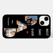DAD Typography 3 写真 ブラック ミニマリスト iPhone Case-Mate iPhoneケース (裏面 (横))