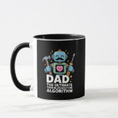 Dad Ultimate Troubleshooting Algorithm Robot マグカップ (左)