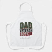 Dad Veteran Legend Apron – BBQ Hero Gift エプロン (正面)