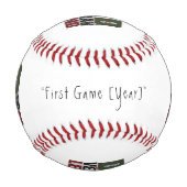 Dad Veteran Legend Baseball – Patriotic Gift Idea 野球ボール (正面)