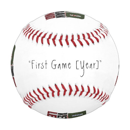 Dad Veteran Legend Baseball – Patriotic Gift Idea 野球ボール (正面)