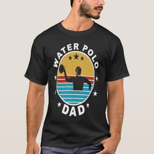 Dad water polo father water polo player tシャツ (正面)
