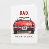 Dad You Are A True Classic Car Card カード (正面)