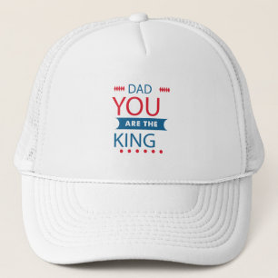 Dad You Are The King タイポグラフィーハット キャップ