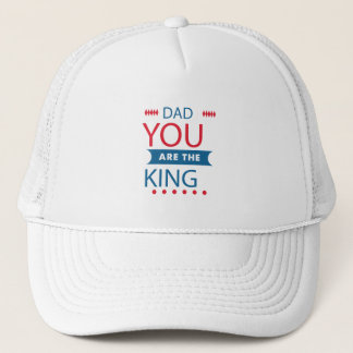Dad You Are The King タイポグラフィーハット キャップ