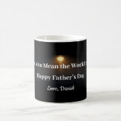 Dad You Mean the World Mug Celestial Keepsake Gift コーヒーマグカップ (中央)