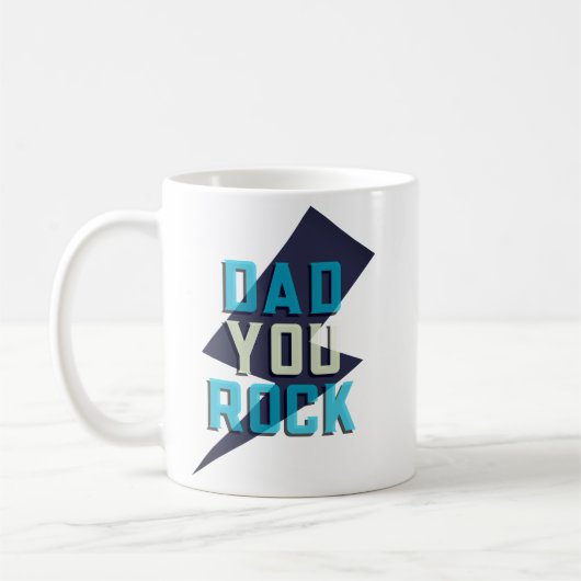 Dad You Rock Classic Mug コーヒーマグカップ (左)