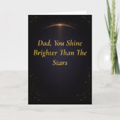 Dad You Shine Brighter Than Stars Father’s Day カード (正面)