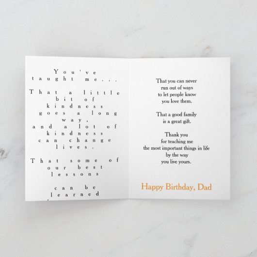 Dad, You've Dora More Unique Greeting Card カード (内部)