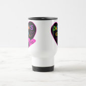 Dadaの女の子のTシャツ、マグ、ボタン、磁石、多く トラベルマグ (中央)