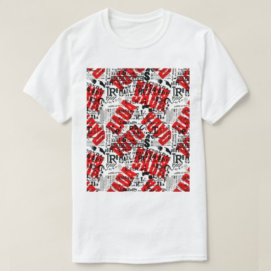 DADAアートポスターデザインby THEO VAN DOESBURG Tシャツ (デザイン正面)