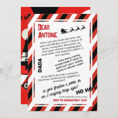 DADAサンタザソリからの手紙忘れ 招待状 (正面/裏面)