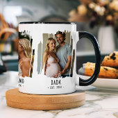 Dadaマイルストーンの写真と年カスタム文字ギフト マグカップ