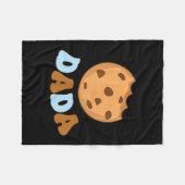 Dada Cookies Milk Sweet One 1st Birthday Family Ma フリースブランケット (正面(横))