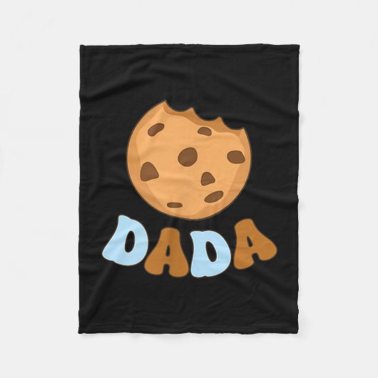Dada Cookies Milk Sweet One 1st Birthday Family Ma フリースブランケット (正面)