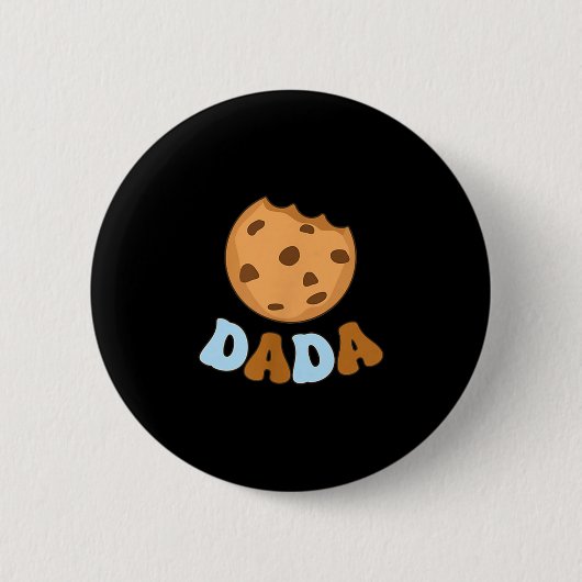 Dada Cookies Milk Sweet One 1st Birthday Family Ma 缶バッジ (正面)