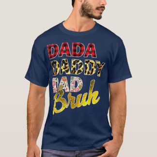 Dada Dad Bruh, Leopard Cheetah Father Mother Famil Tシャツ