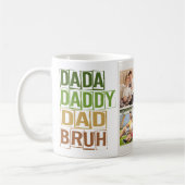 Dada Daddy Dad Bruh 4 写真 コーヒーマグカップ (左)