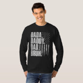 Dada Daddy Dad Bruh American Flag Father s Day Tシャツ (正面フル)