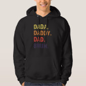Dada Daddy Dad Bruh Father s Day パーカ (正面)