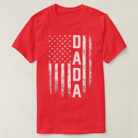 Dada Gift America Flag Gift For Men Fathers Day Tシャツ (デザイン正面)