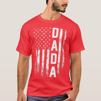 Dada Gift America Flag Gift For Men Fathers Day  Tシャツ