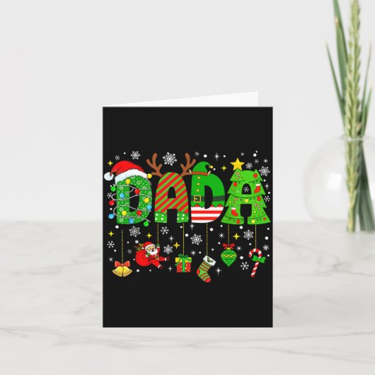 Dada Matching Funny Christmas Family Couple Xmas S カード (正面)