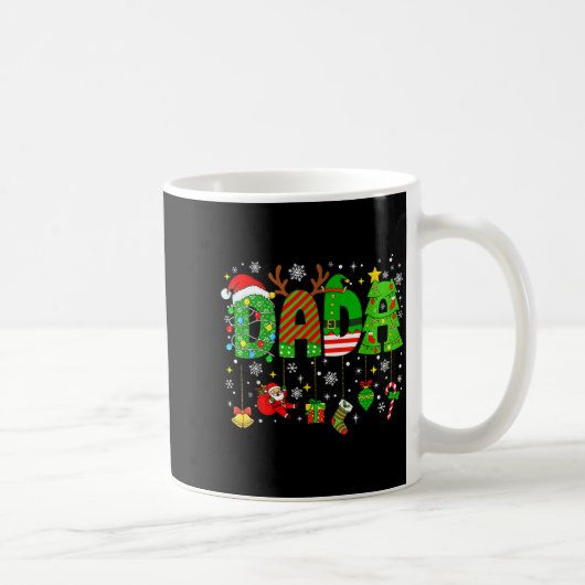 Dada Matching Funny Christmas Family Couple Xmas S コーヒーマグカップ (右)