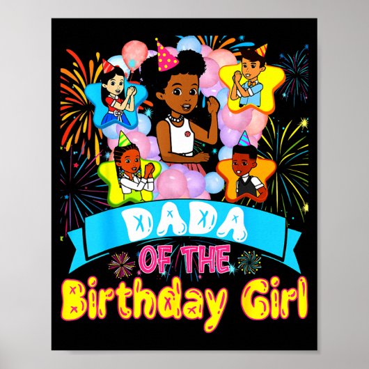 Dada Of Birthday Girl Gracie Birthday Dolls Girl P ポスター (正面)