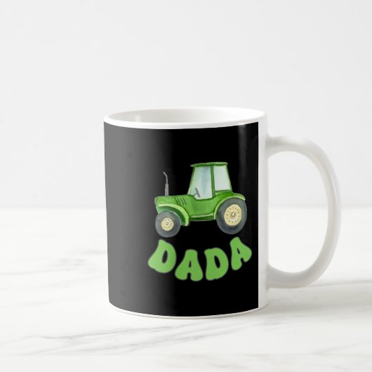 Dada Of The Birthday Boy Tractor Farm Trucks Famil コーヒーマグカップ (右)