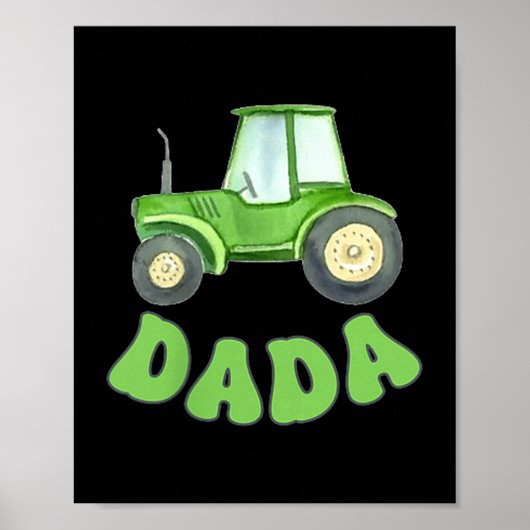 Dada Of The Birthday Boy Tractor Farm Trucks Famil ポスター (正面)