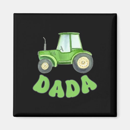 Dada Of The Birthday Boy Tractor Farm Trucks Famil マグネット (正面)