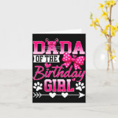 Dada Of The Birthday Girl Cat Kitty Family Matchin カード (黄色い花)