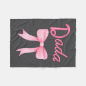 Dada Of The Birthday Girl Nk Coquette Bow Family M フリースブランケット (正面(横))