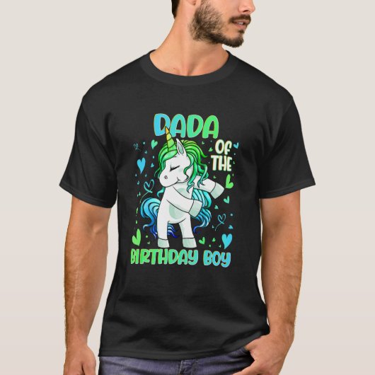 Dada of the Birthday Party Boys Dabbing Unicorn Tシャツ (正面)