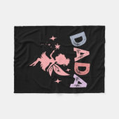Dada Of The Little Fairy Birthday Girl Family Matc フリースブランケット (正面(横))